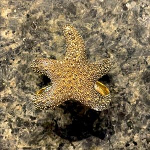 Starfish cuff bracelet